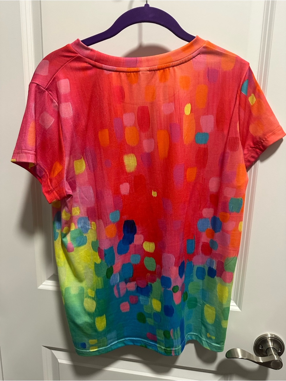 Exclusive Multicolor Abstract Spot Short Sleeve Tee